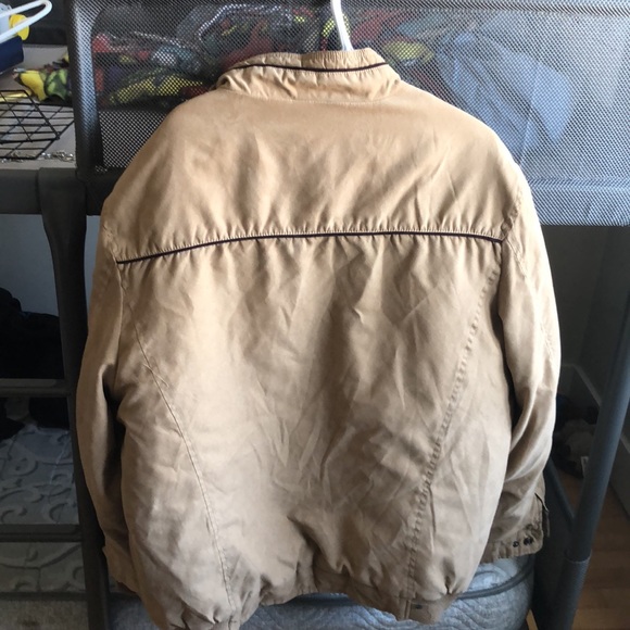 tan suede bomber jacket - Picture 4 of 4